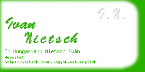 ivan nietsch business card